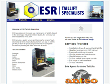 Tablet Screenshot of esrtailliftspecialists.ie